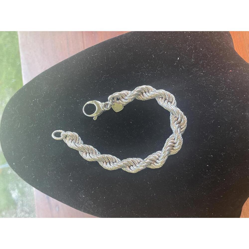 Vintage Bronzo Italian Twistes Rope Bracelet